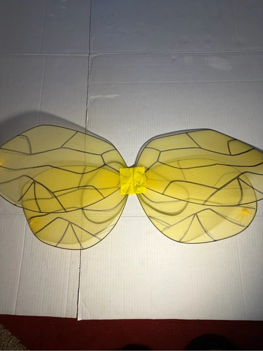 Yellow Bumblebee Dress-Up Set with Wings and Antenna Headband Small